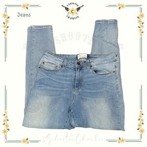 Womens Anthropologie Daily Ritual Womens High-Rise Skinny Jean Blue Size 29